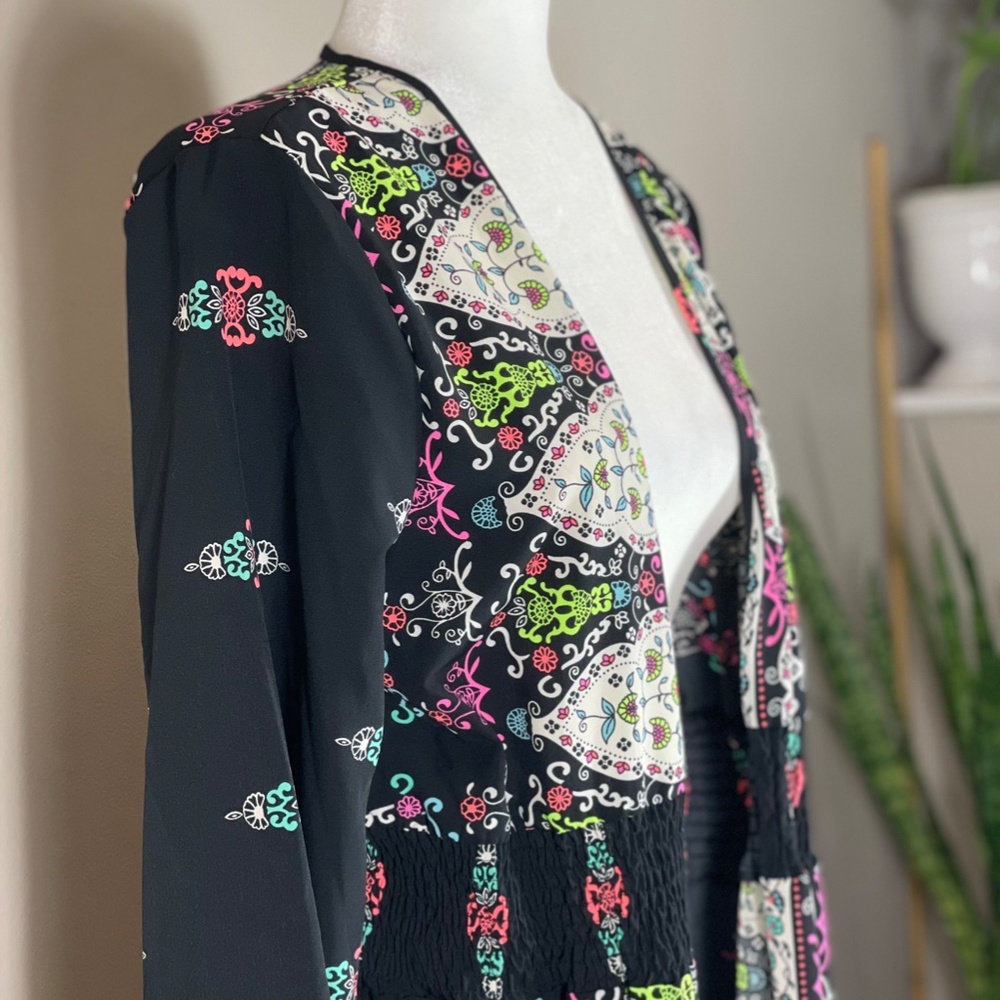 VENUS Boho Tropical Open Robe Kimono Swim Cover-Up NWOT - Picture 6 of 12